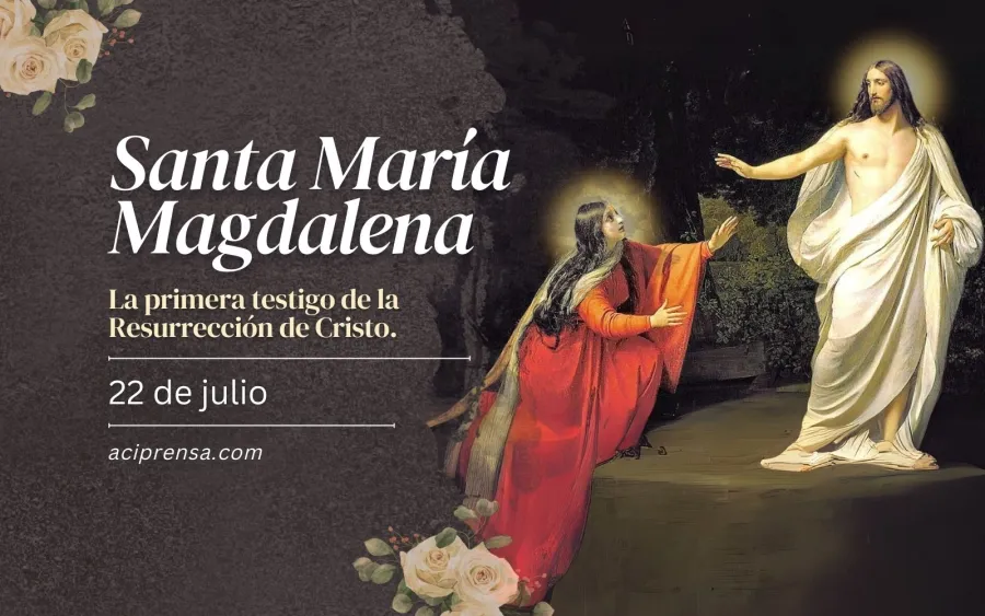 Hoy es la fiesta de Santa María Magdalena, Patrona de la Casa de Riboalte y la primera testigo de la resurrección de Jesús